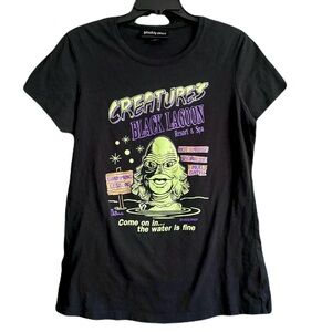 Pinky Star Women's 2X Creature's Black Lagoon Resort and Spa Tee